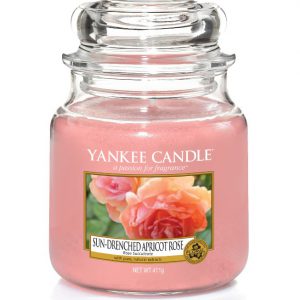 Sun Drenched Apricot Rose Medium Jar